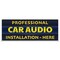 Signmission Professional Car Audio Installation Banner Concession Stand Food Truck Single Sided B-96-30136 - alternate 1